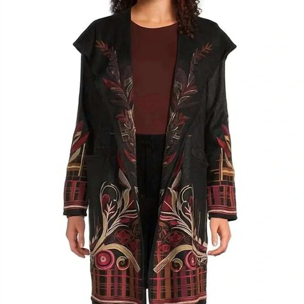 NWT Johnny Was - BIYA METALLIC DUSTER - Picture 3 of 7